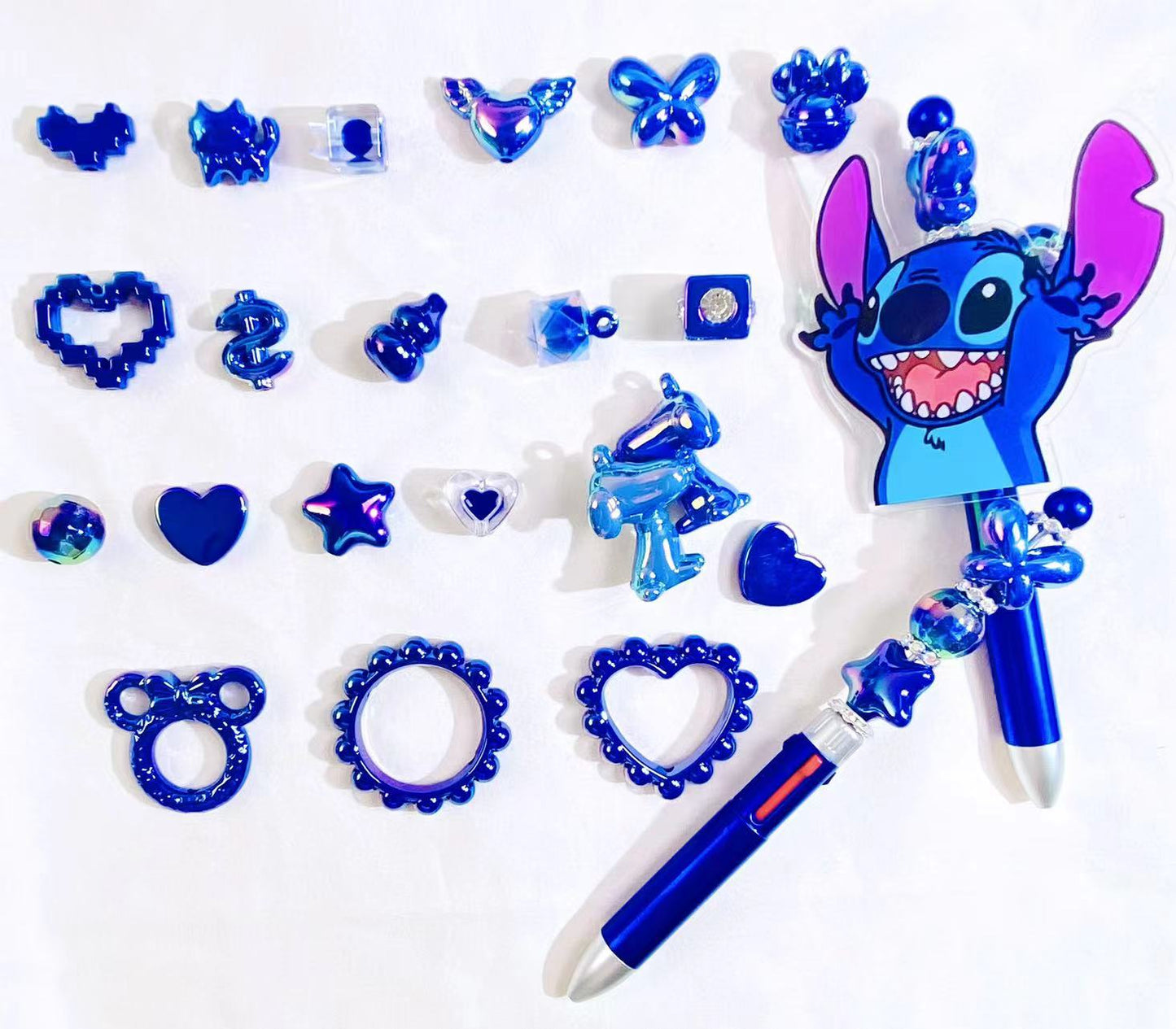 Loyal blue beads mix (for pens&chains)-clearance!