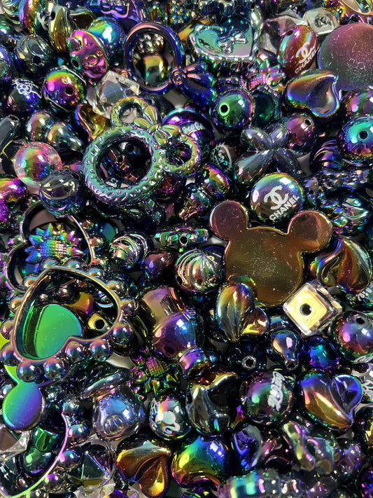 Black beads mix (for pens&chains)-clearance!