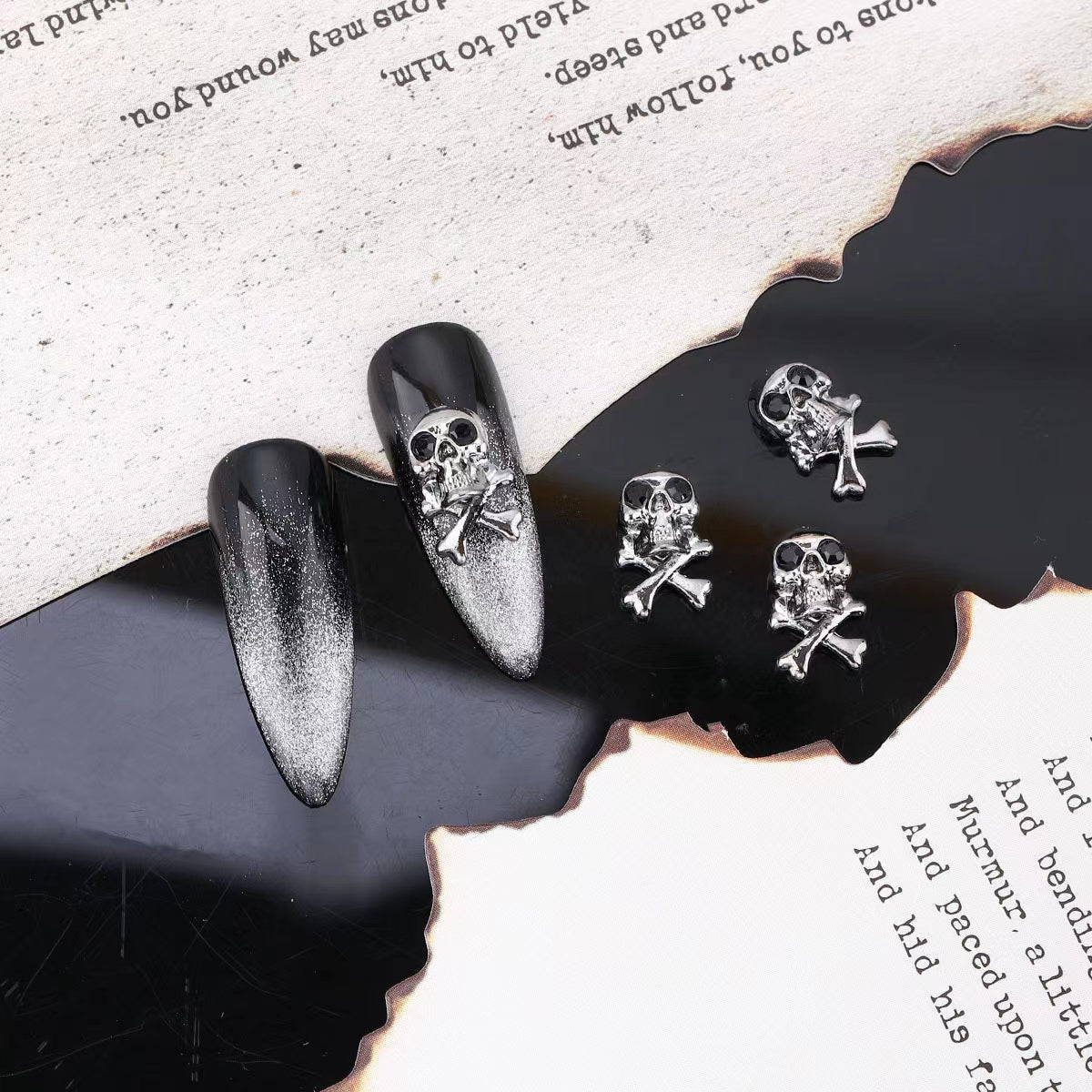 XX01_ Gothic nail metal charm collection-HOT!