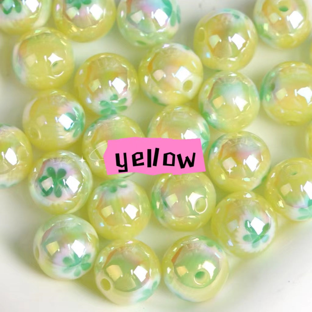 Flower round beads-16mm -fit pens