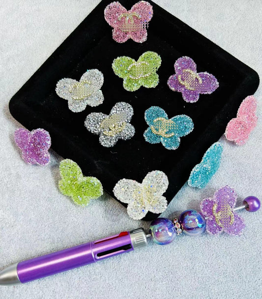 CC butterfly sugar beads -fit pens