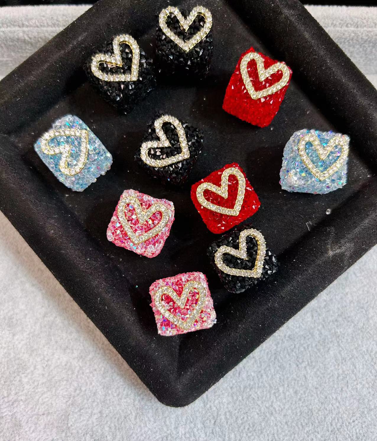 heart Cube sugar beads-fit pens