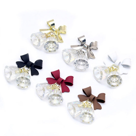 R09_ Crystal bell metal nail  charms